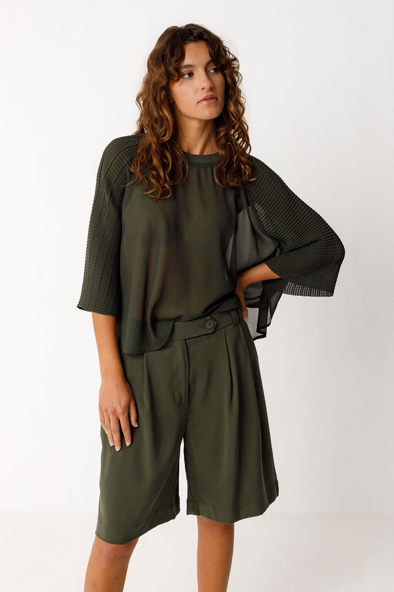 Skunkfunk Skfk, Laida Short, bottle green, XS (36)