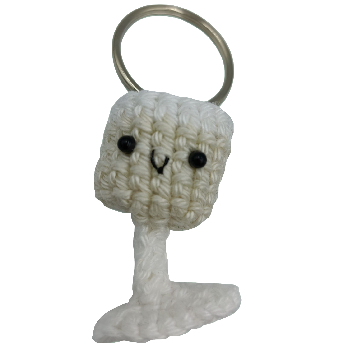 Knuffelsenzo Knuffelsenzo, Schlüsselanhänger, Weinglas weiss