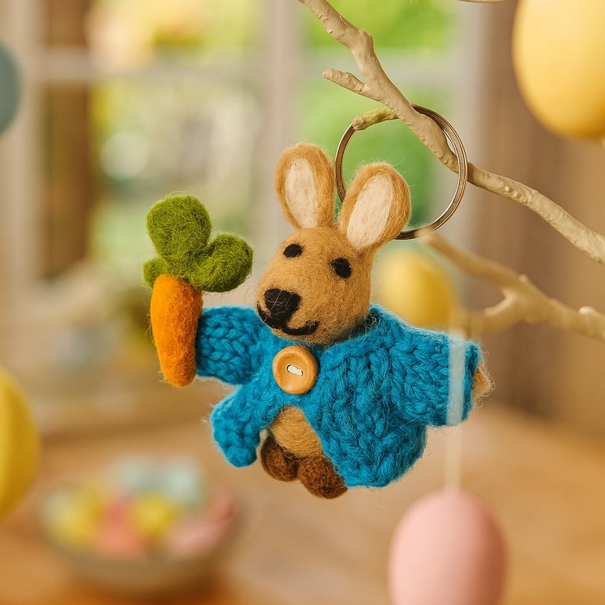 Felt So Good Felt So Good, Schlüsselanhänger, kaninchen in cardigan