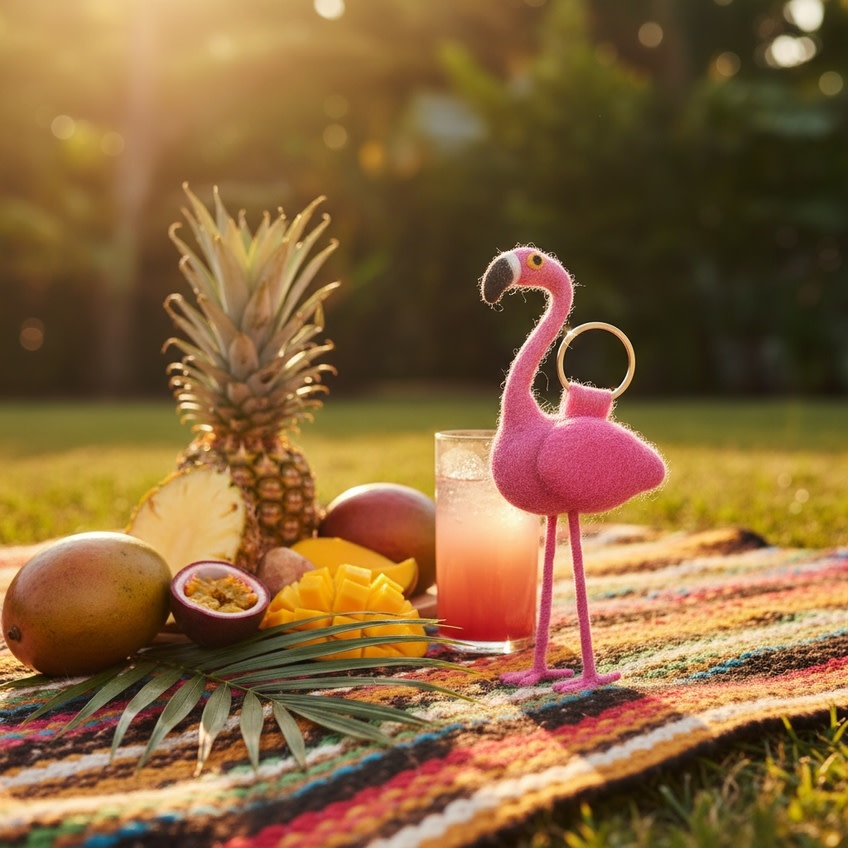 Felt So Good Felt So Good, Schlüsselanhänger, flamingo