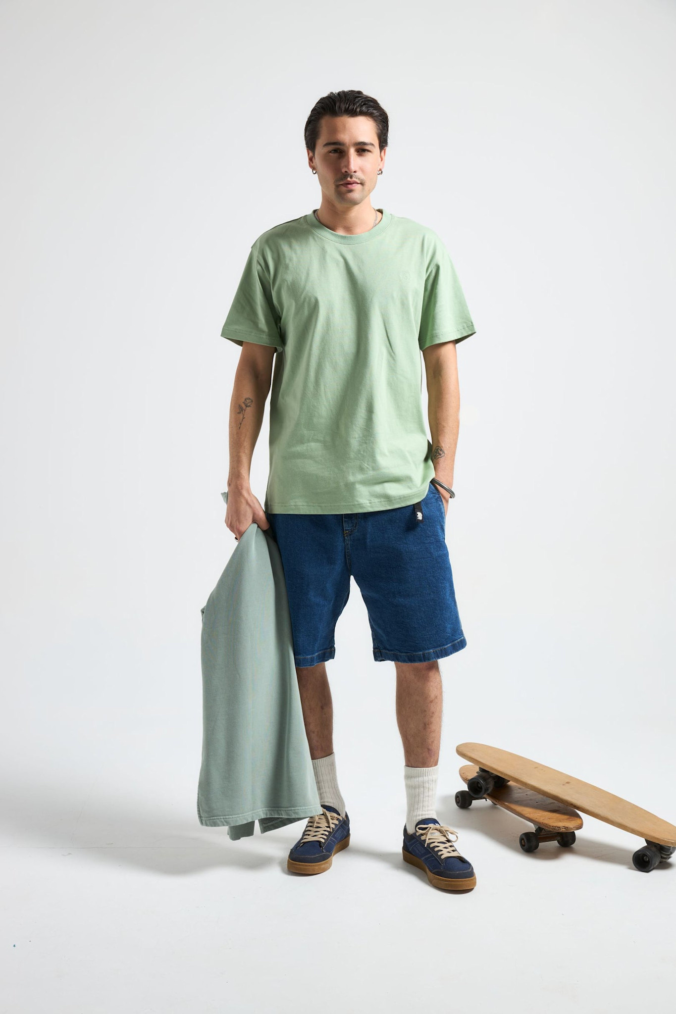 Trendsplant Trendsplant, Essential Tee, salted moss, M