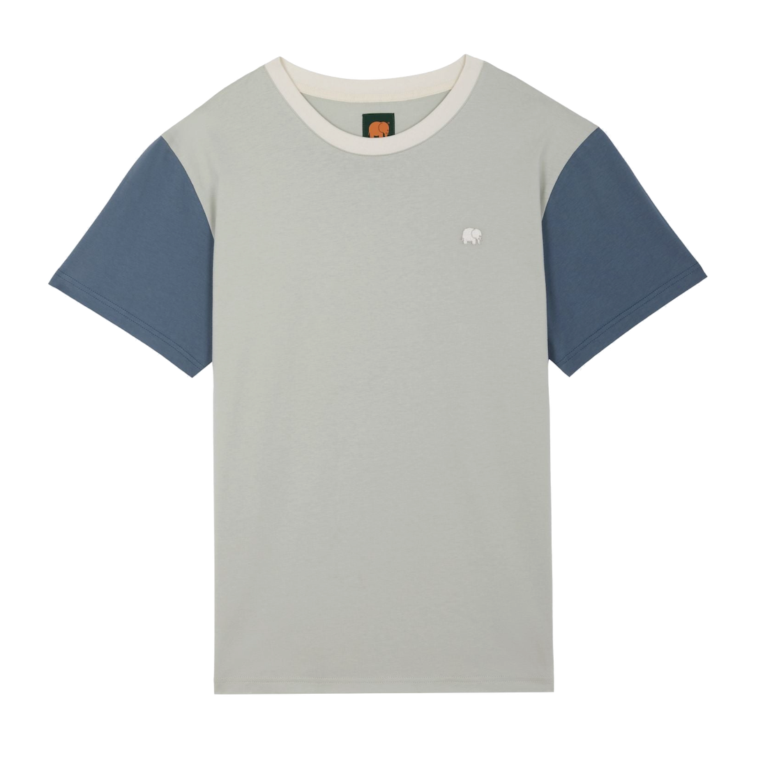 Trendsplant, Color Block Tee, coastal fog, S