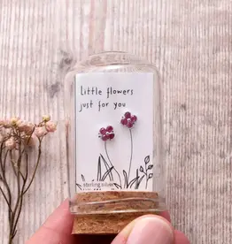 Attic Creations Attic Creations, Little Flower Just For You, gem pink/silver