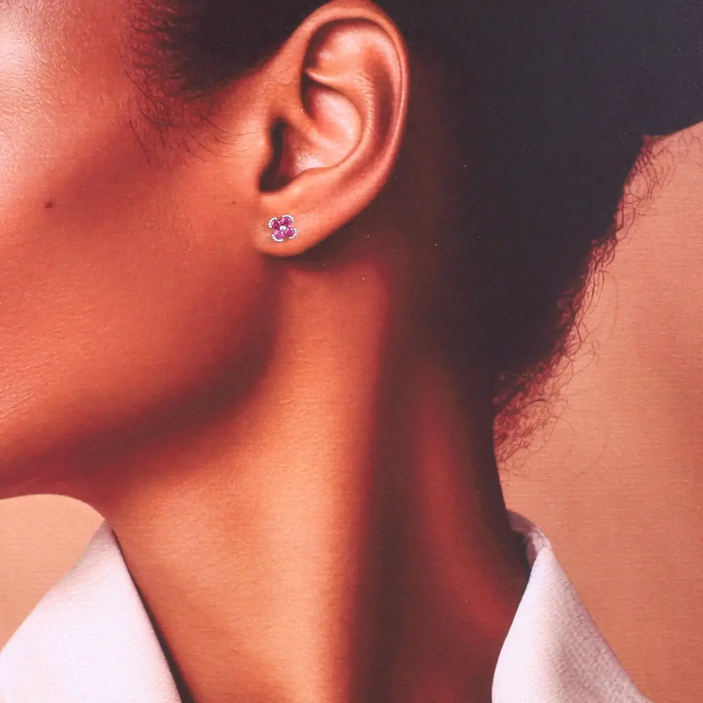 Attic Creations Attic Creations, Little Flower Just For You, gem pink/silver