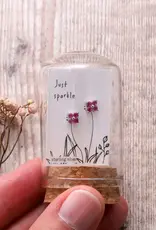 Attic Creations Attic Creations, Just Sparkle, four gem silver/pink