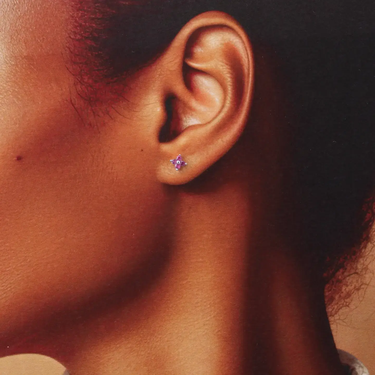 Attic Creations Attic Creations, Just Sparkle, four gem silver/pink