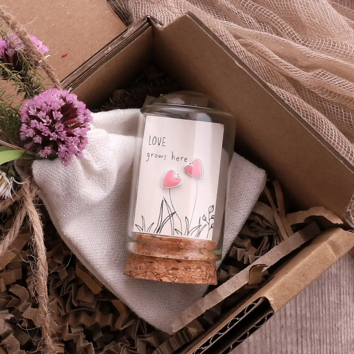 Attic Creations Attic Creations, Love Grows Here, pink heart