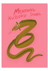 Slinga Slinga, Postkarte, mentaal stabil