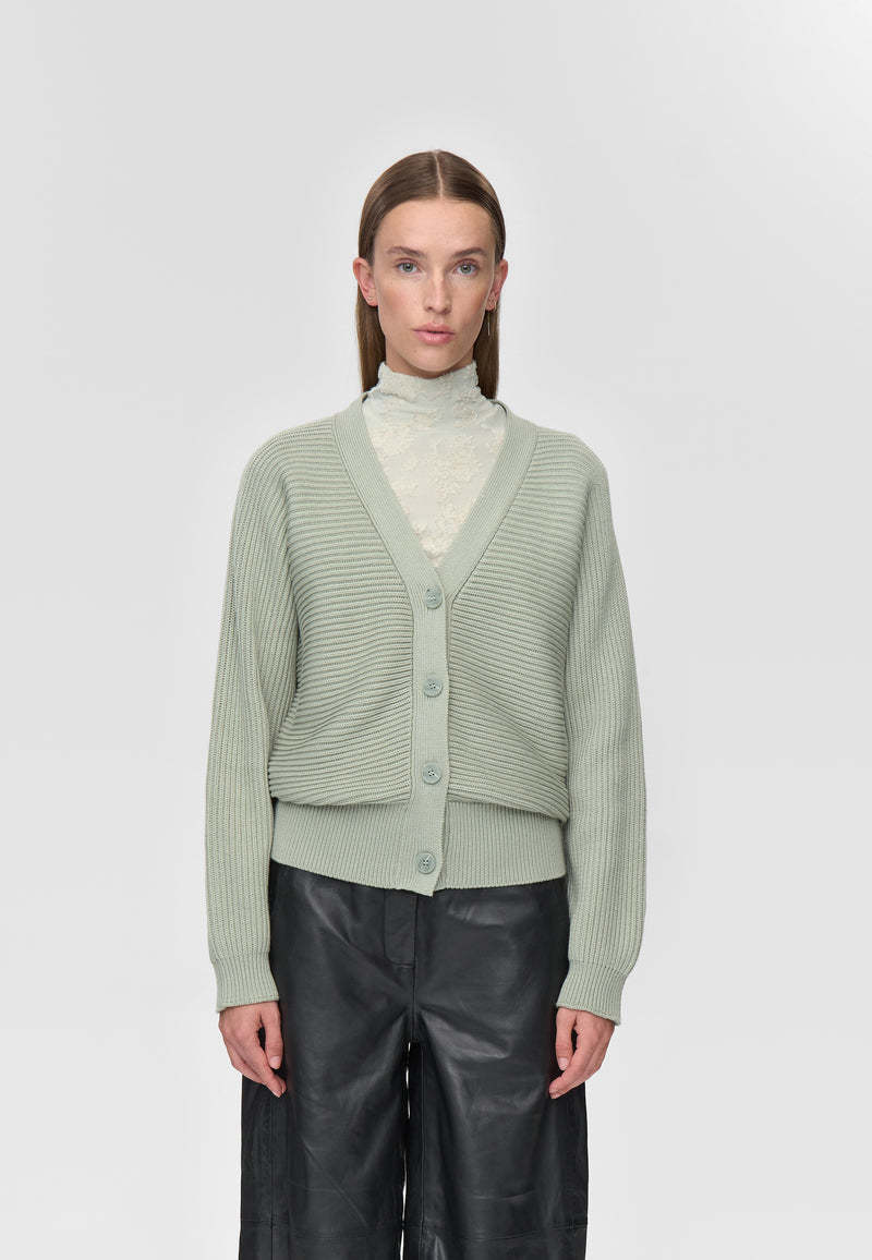 Minimum Minimum, Jianna Cardigan, desert sage, L