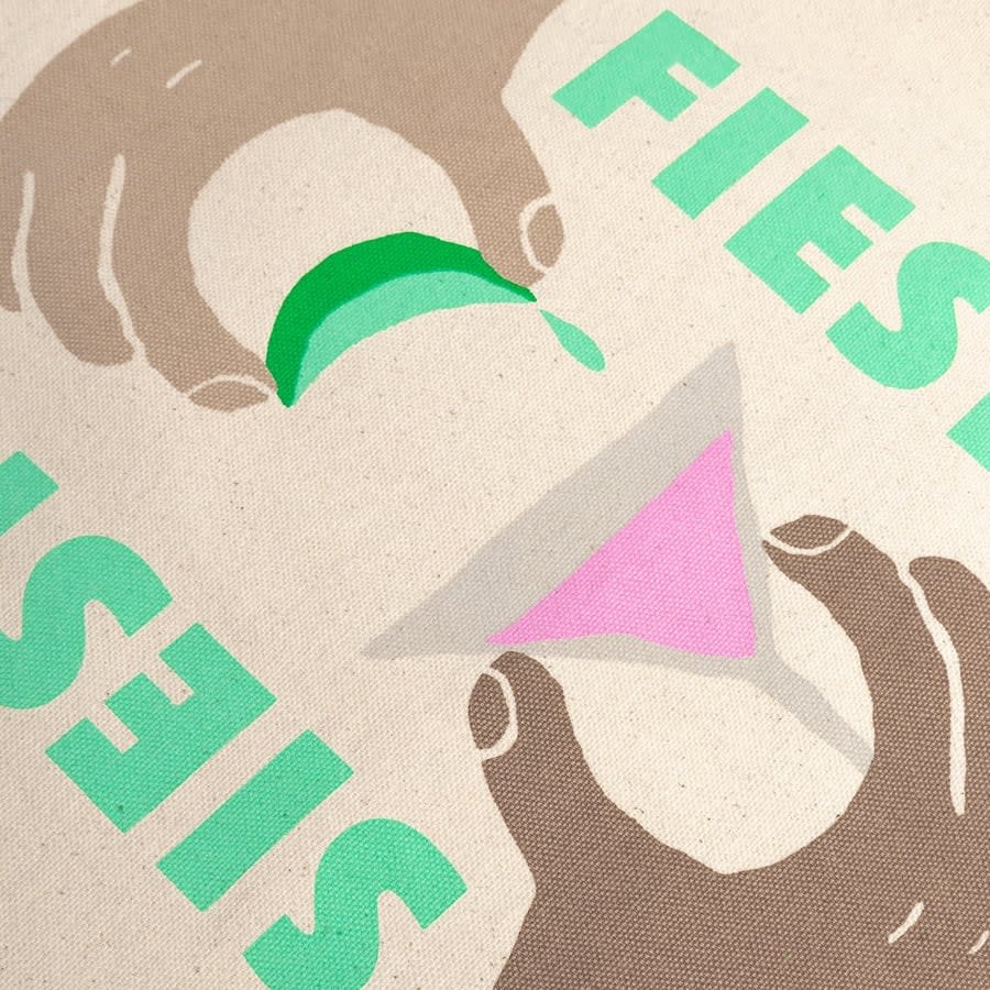 Dedicated Dedicated, Tote Bag Torekov Siesta Fiesta, off-white