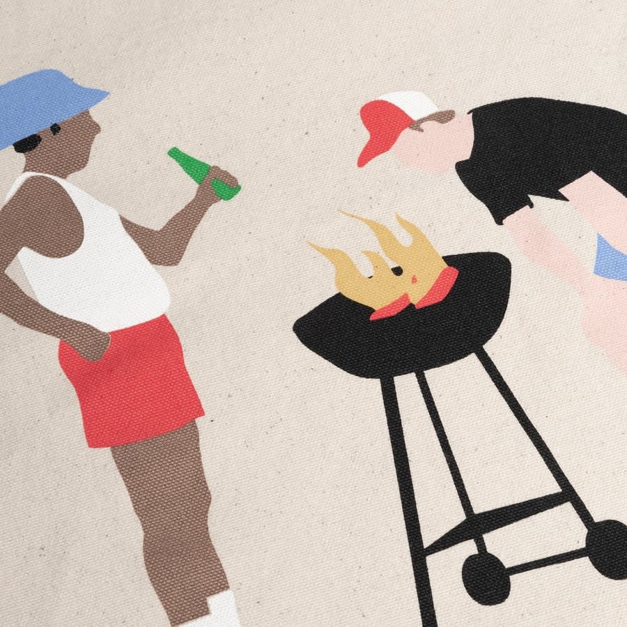 Dedicated Dedicated, Tote Bag Torekov BBQ, off-white