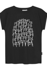 Dedicated Dedicated, Visby Cat Crowd, black, M