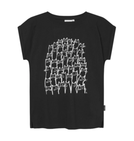 Dedicated Dedicated, Visby Cat Crowd, black, XS