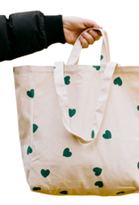 OMOM OMOM, Tote Bag, green hearts