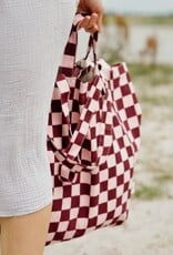 OMOM OMOM, Checked Tote Bag, purple/pink