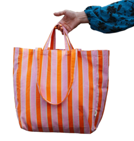 OMOM OMOM, Striped Tote Bag, orange/pink