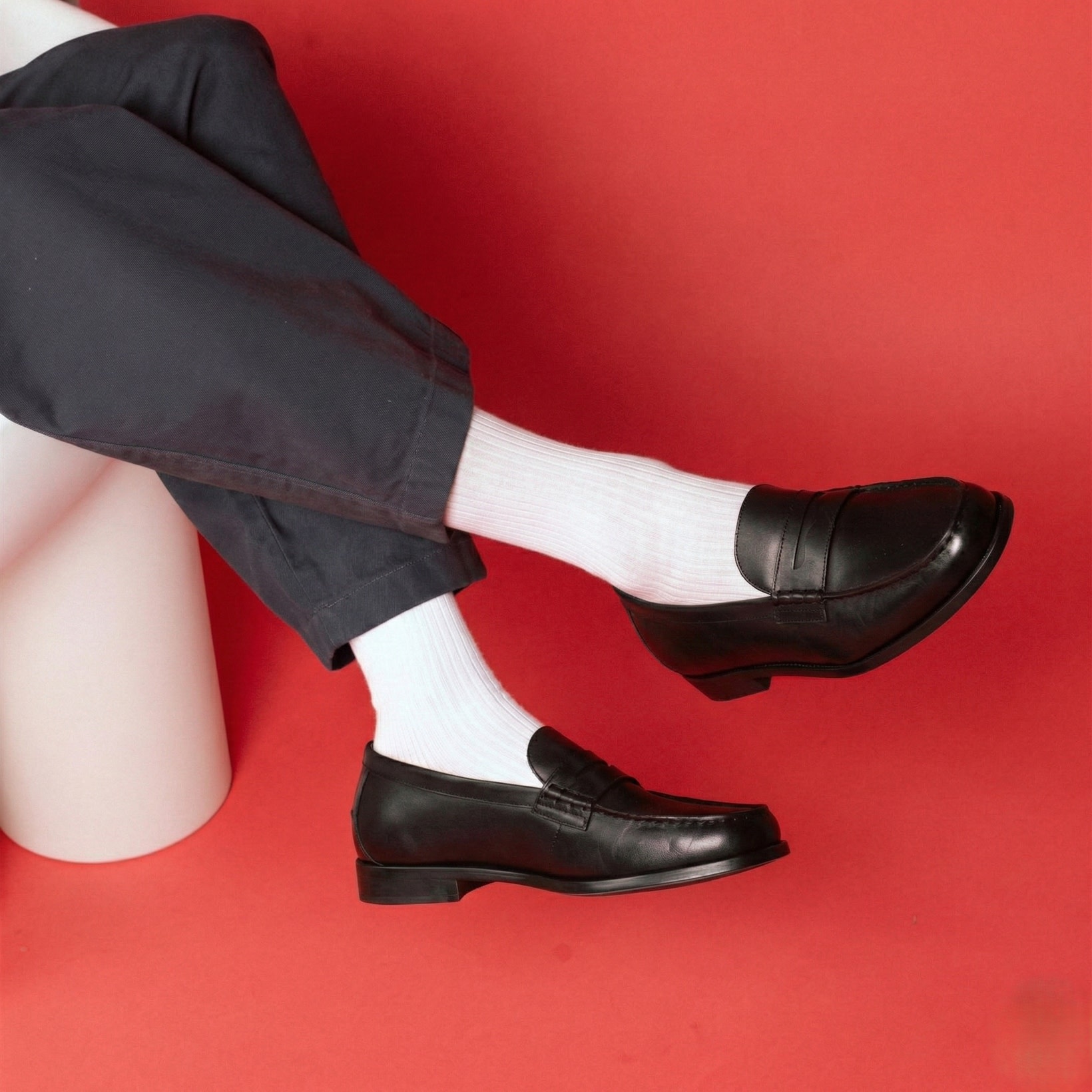 KLUE KLUE, Organic Fine Stripes, white, 41-46