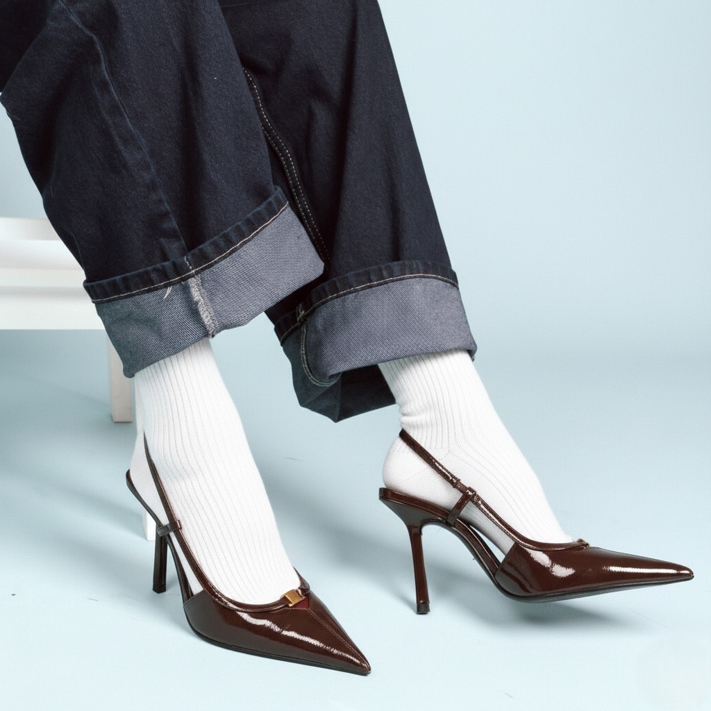 KLUE KLUE, Organic Fine Stripes, white, 41-46