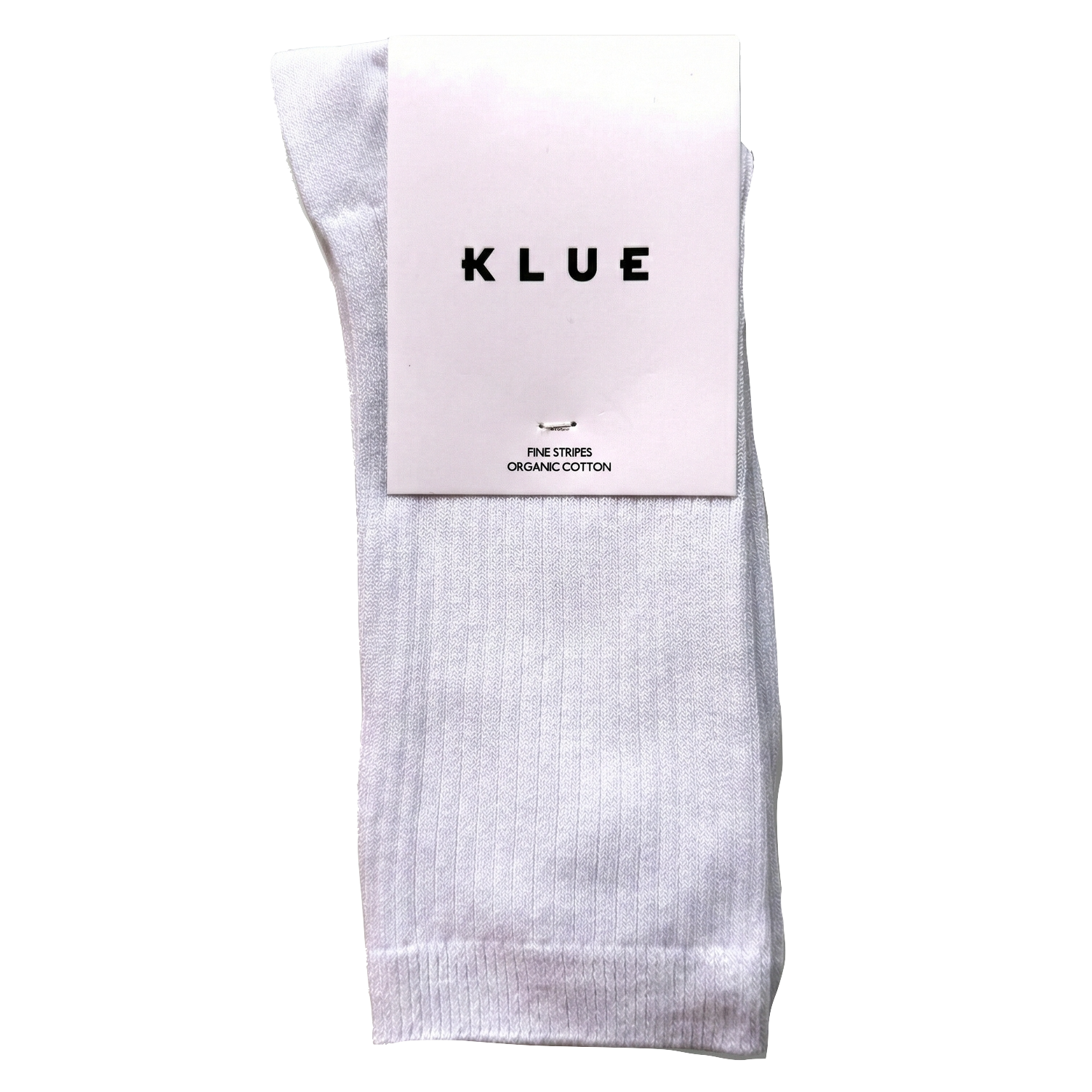 KLUE KLUE, Organic Fine Stripes, white, 36-40