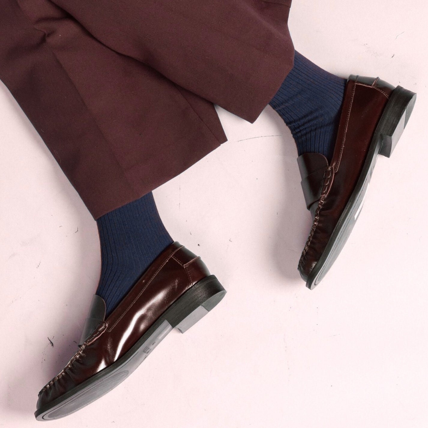 KLUE KLUE, Organic Fine Stripes, navy, 41-46