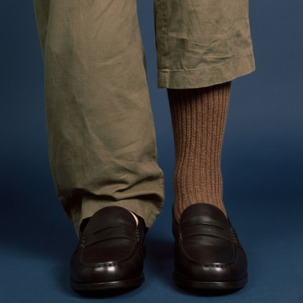 KLUE KLUE, Organic Fine Stripes, moka, 36-40