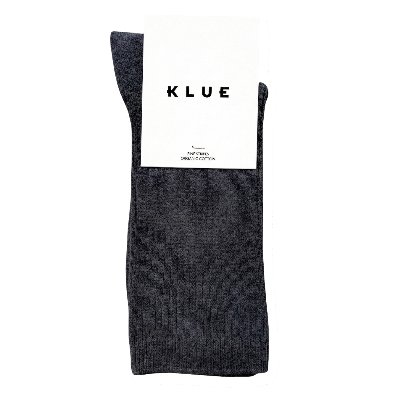 KLUE KLUE, Organic Fine Stripes, anthracite, 36-40