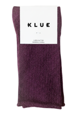 KLUE KLUE, Glitter Lurex Socks, burgundy wine, 36-40