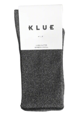KLUE KLUE, Glitter Lurex Socks, grey, 36-40