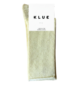 KLUE KLUE, Glitter Lurex Socks, lemon, 36-40