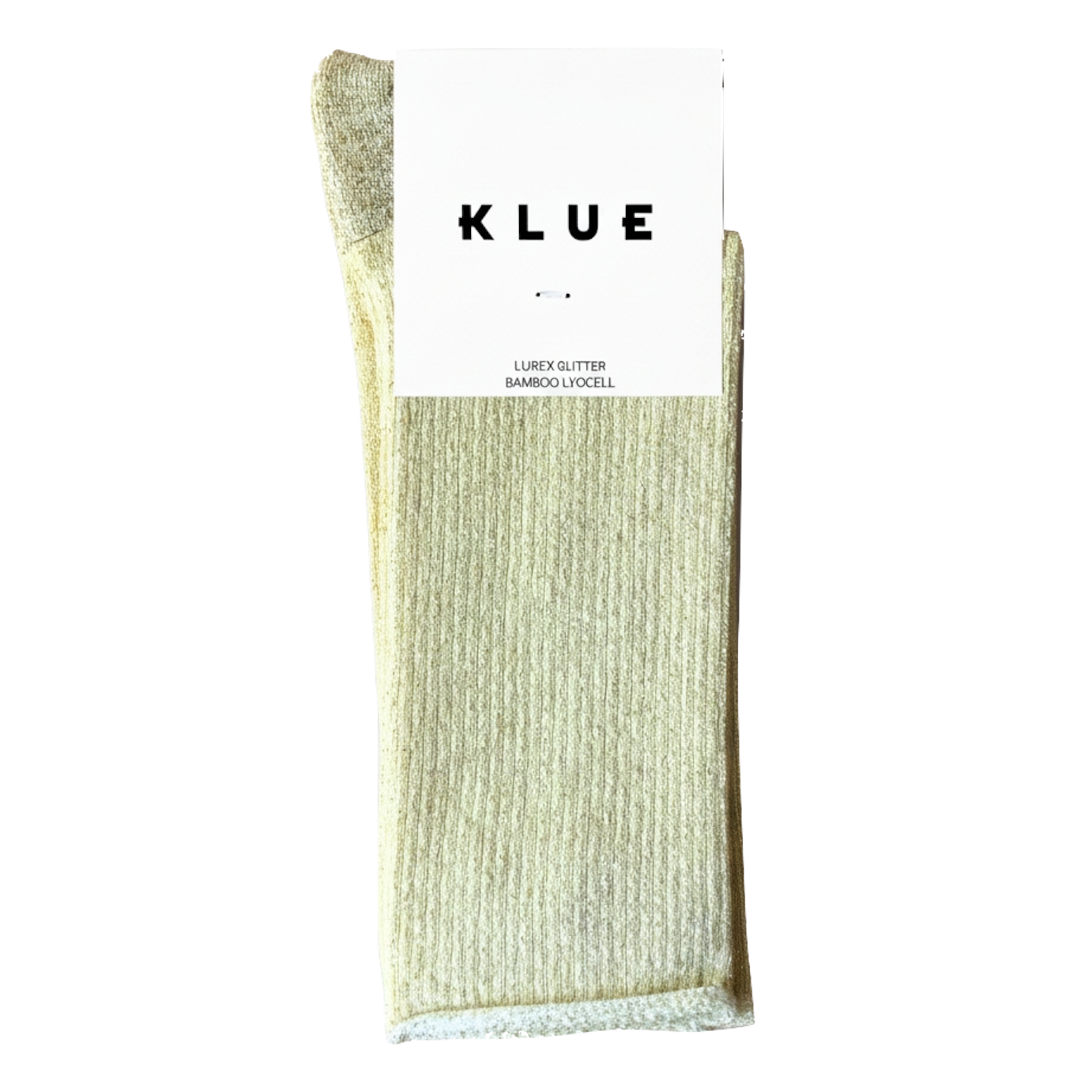 KLUE KLUE, Glitter Lurex Socks, lemon, 36-40