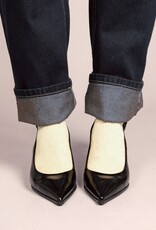 KLUE KLUE, Glitter Lurex Socks, lemon, 36-40