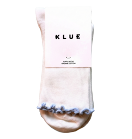KLUE KLUE, Organic Socks w/ Ruffles, sky blue, 36-40