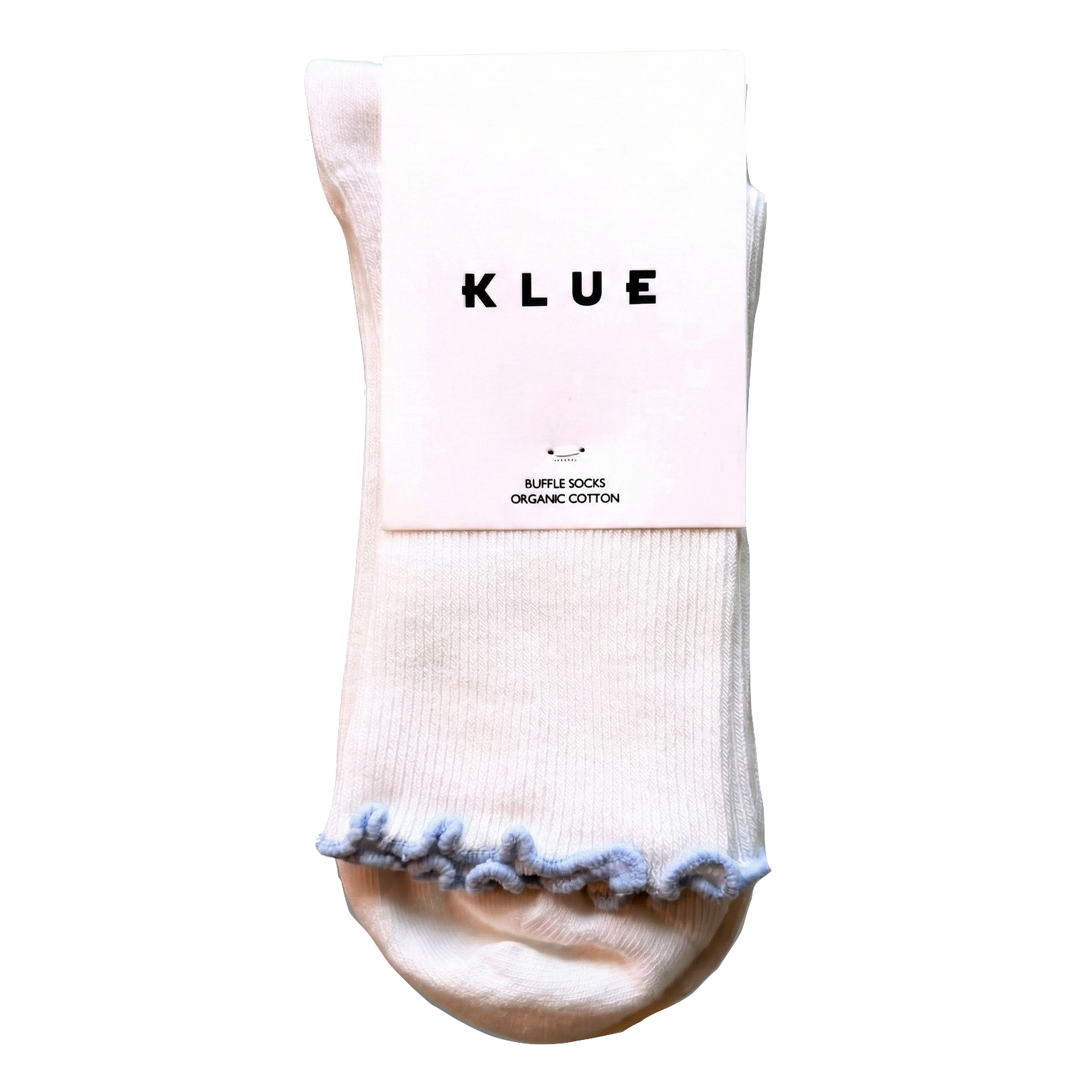 KLUE KLUE, Organic Socks w/ Ruffles, sky blue, 36-40