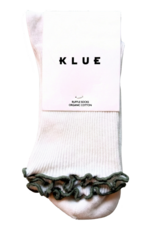 KLUE KLUE, Organic Socks w/ Ruffles, khaki, 36-40