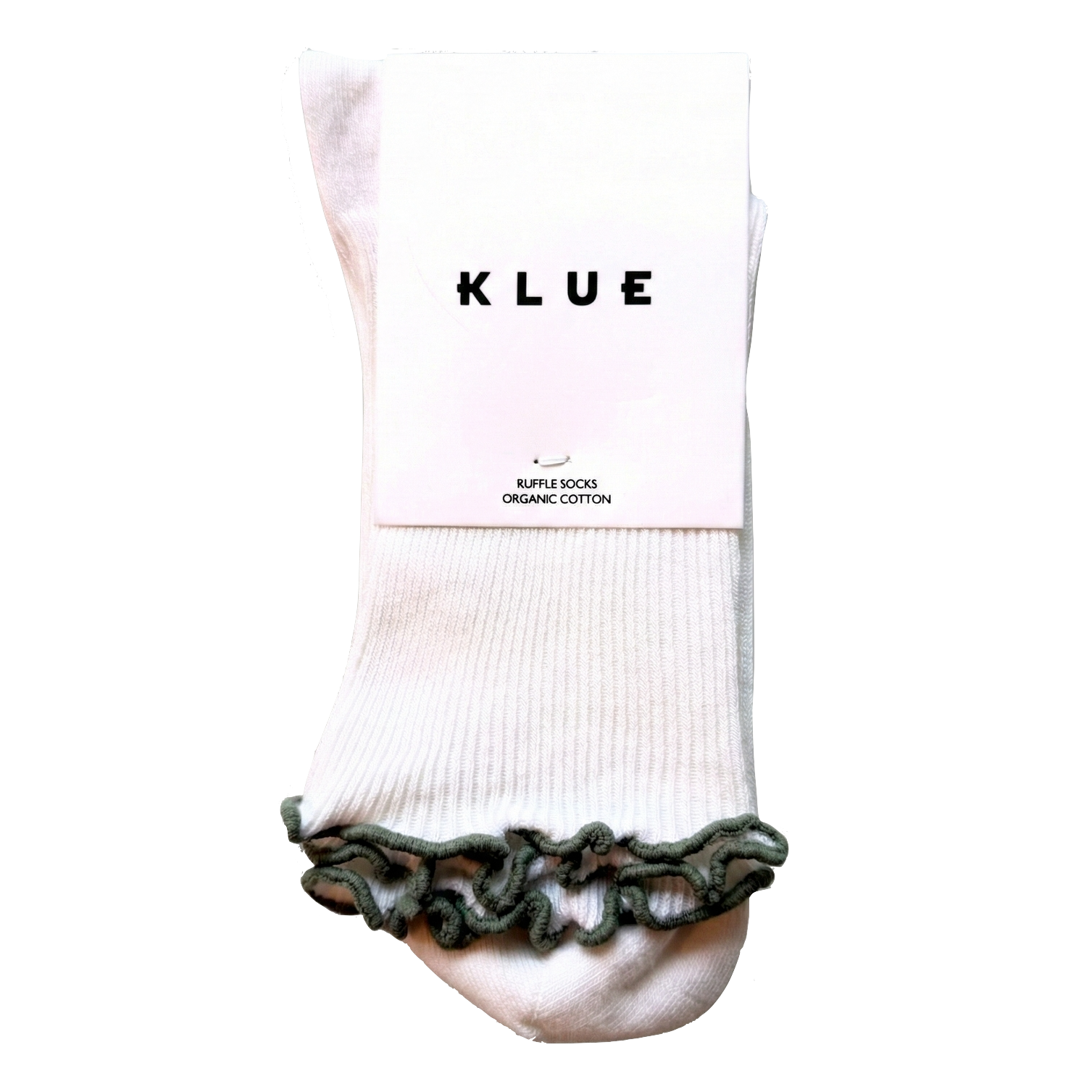 KLUE KLUE, Organic Socks w/ Ruffles, khaki, 36-40