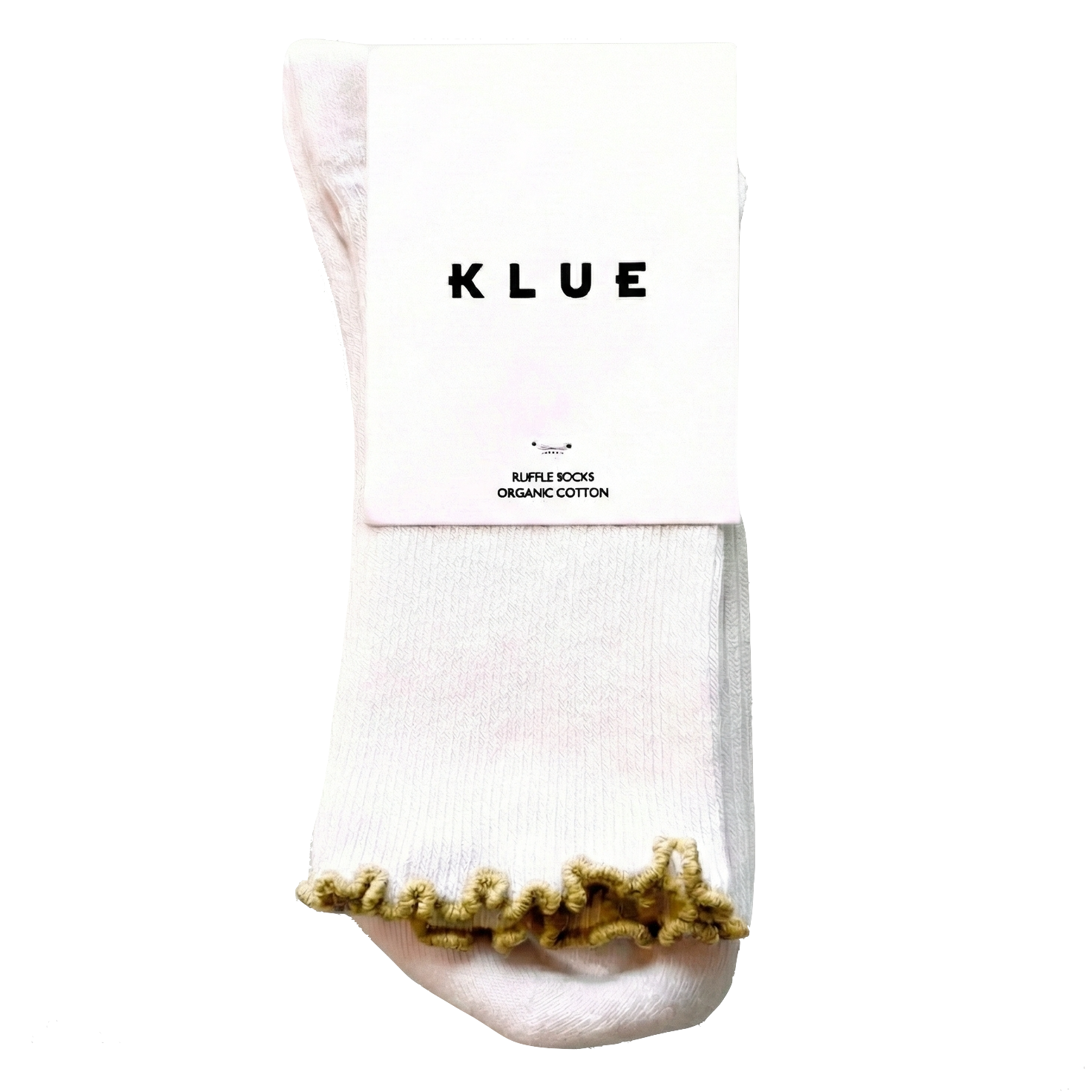KLUE KLUE, Organic Socks w/ Ruffles, gold, 36-40
