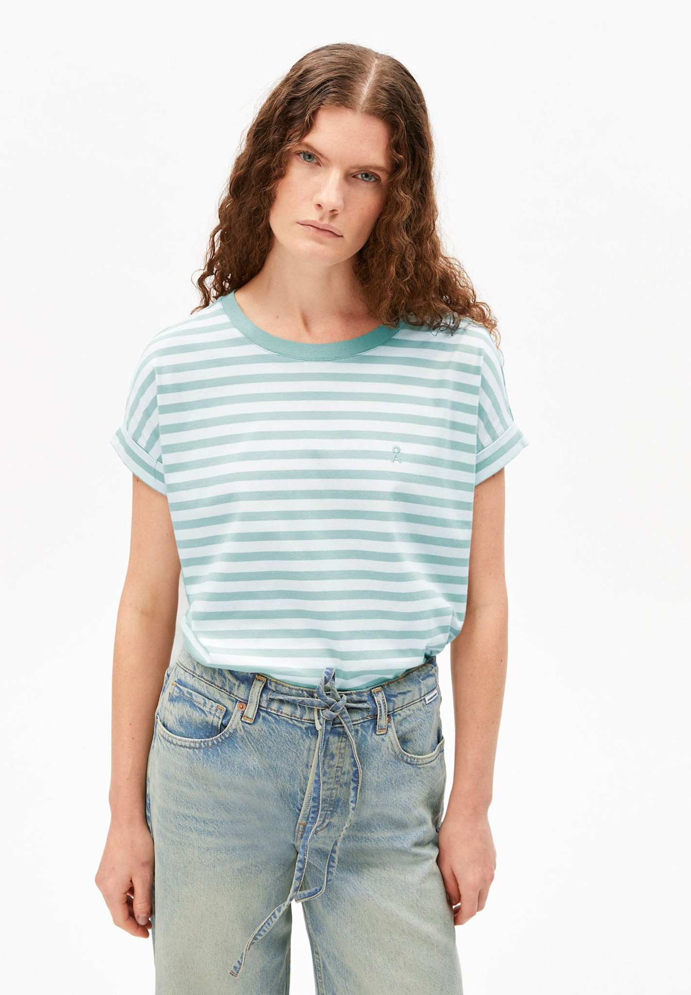 Armedangels Armedangels, Idaara Stripes, white-foam, S