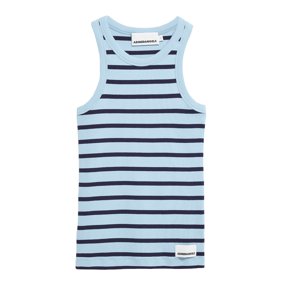 Armedangels Armedangels, Kanitaa Stripes, blue glow-tinted navy, L