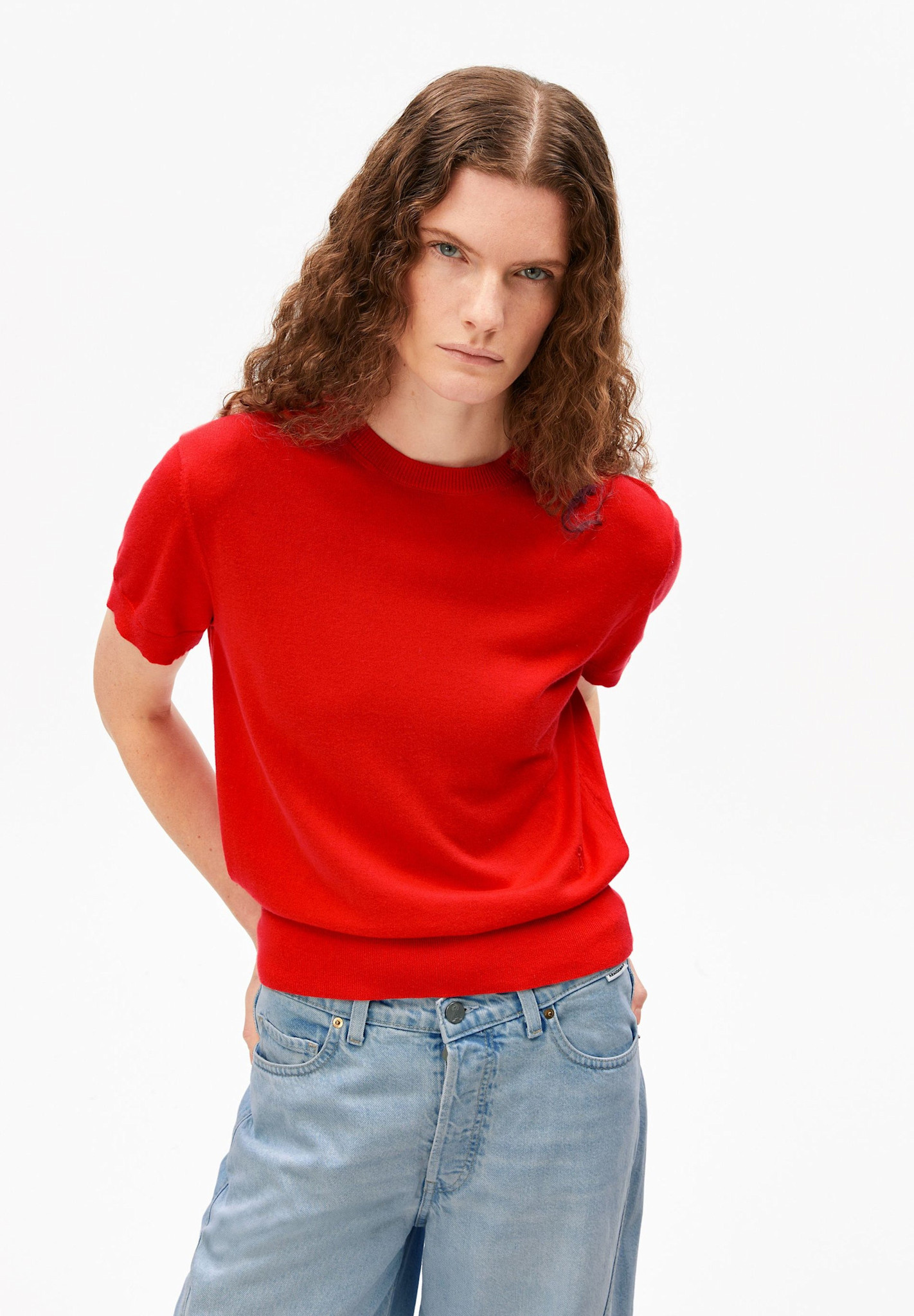 Armedangels Armedangels, Fine Knit Sweater SS, mars red, M