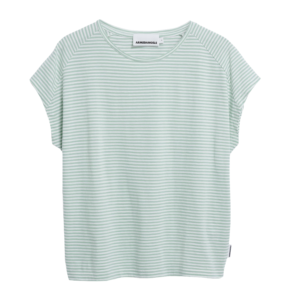 Armedangels Armedangels, Slub Jersey Stripe T-Shirt, oatmilk-foam, L