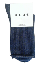 KLUE KLUE, Glitter Lurex Socks,  blue, 36-40
