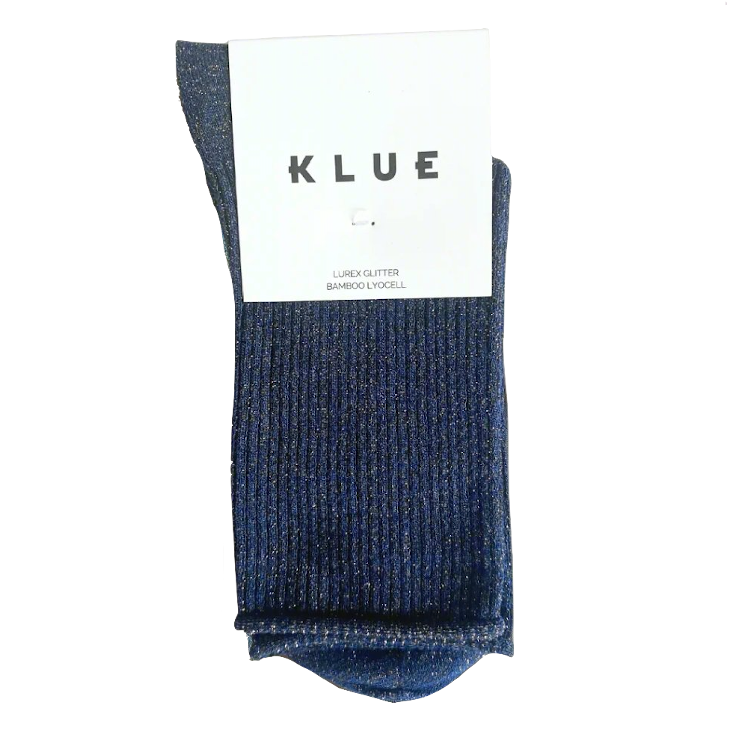 KLUE KLUE, Glitter Lurex Socks,  blue, 36-40