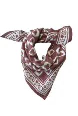Maison Augustin, Baby Child Scarf Heart, plum