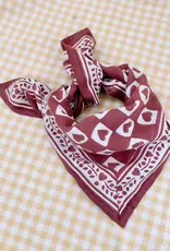 Maison Augustin, Baby Child Scarf Heart, plum