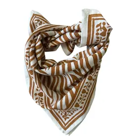 Maison Augustin, Baby Child Scarf Zebra, camel