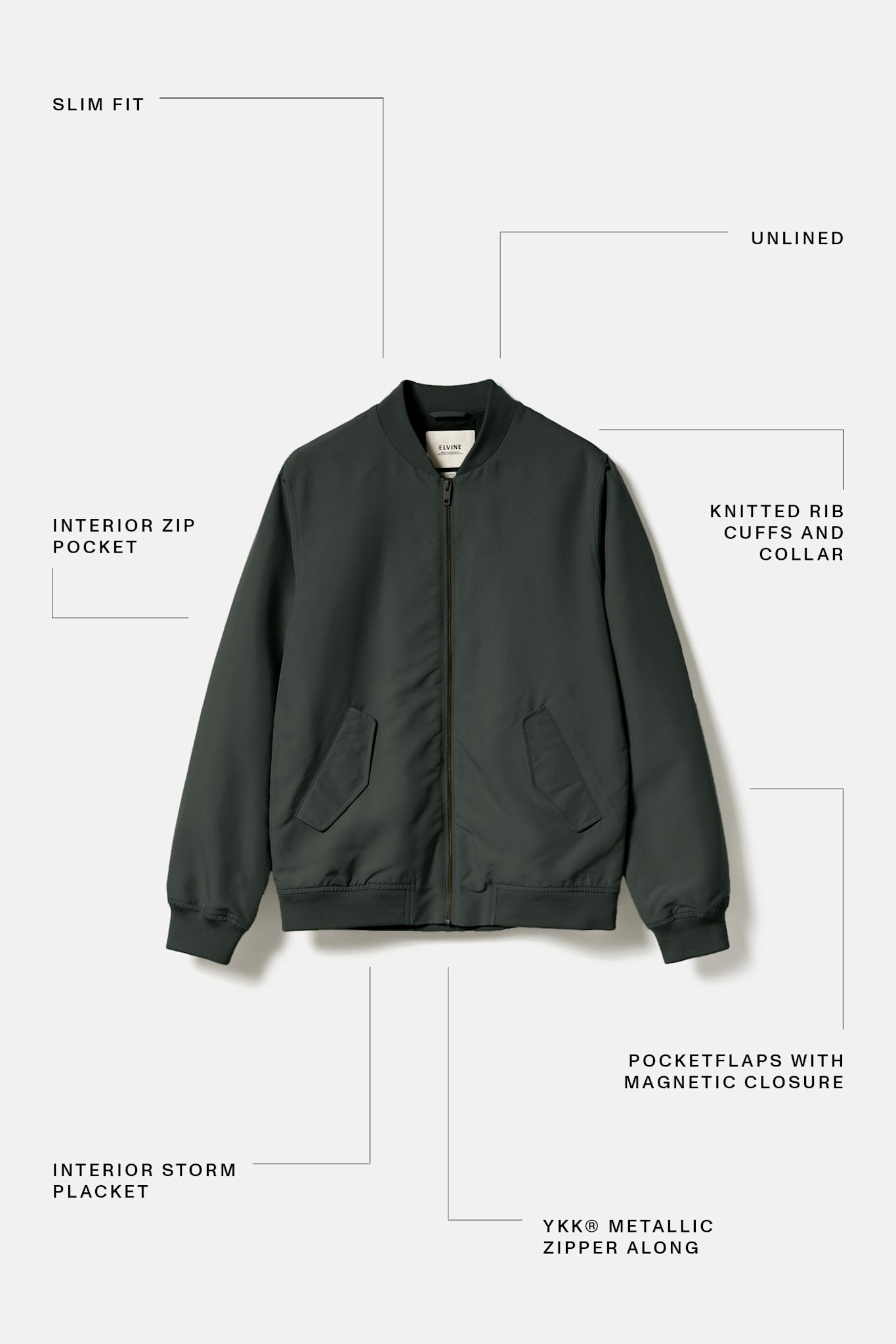 Elvine Elvine, Rex, shelter green, XL