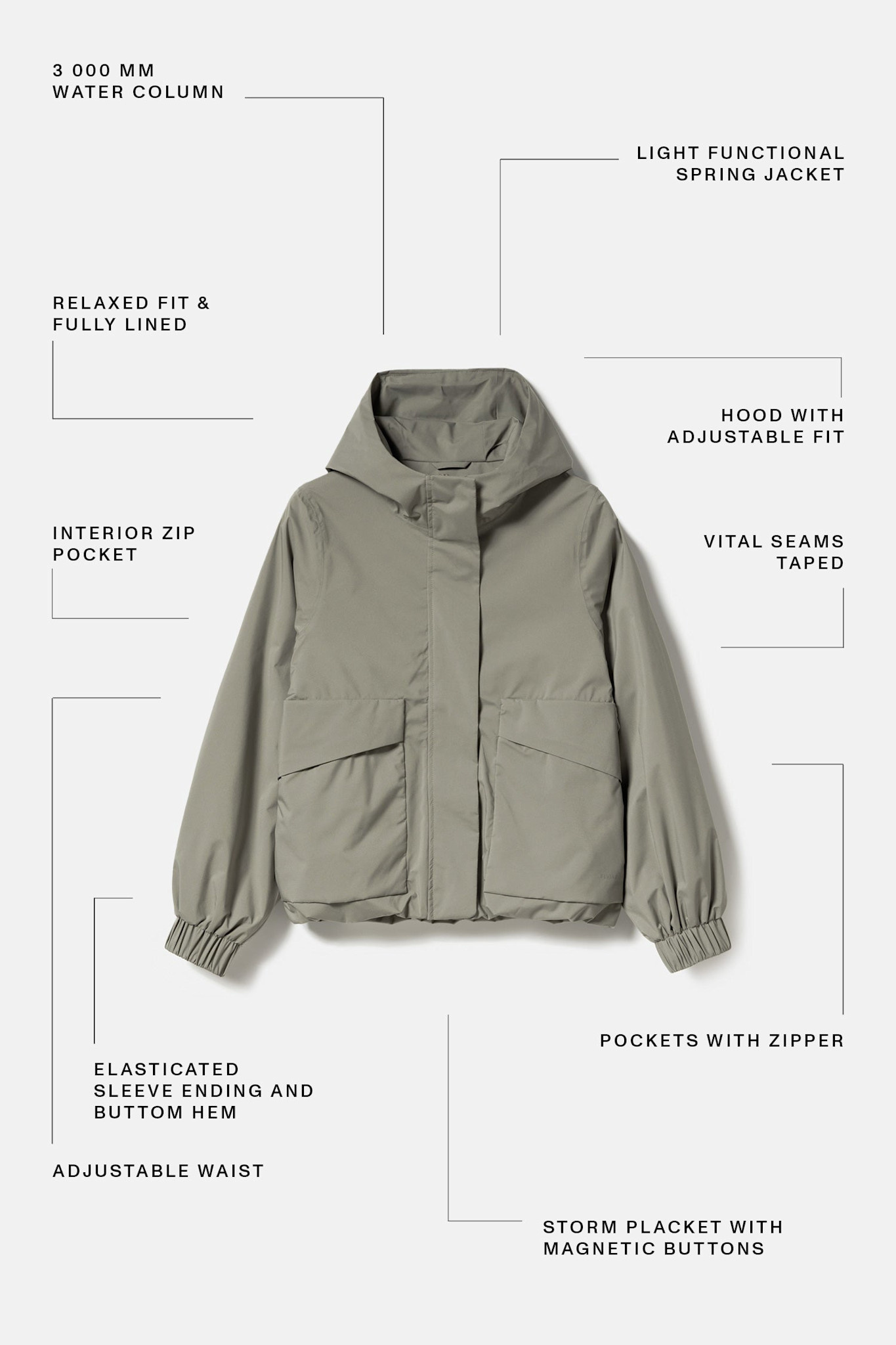 Elvine Elvine, Sallie, vetiver, XS