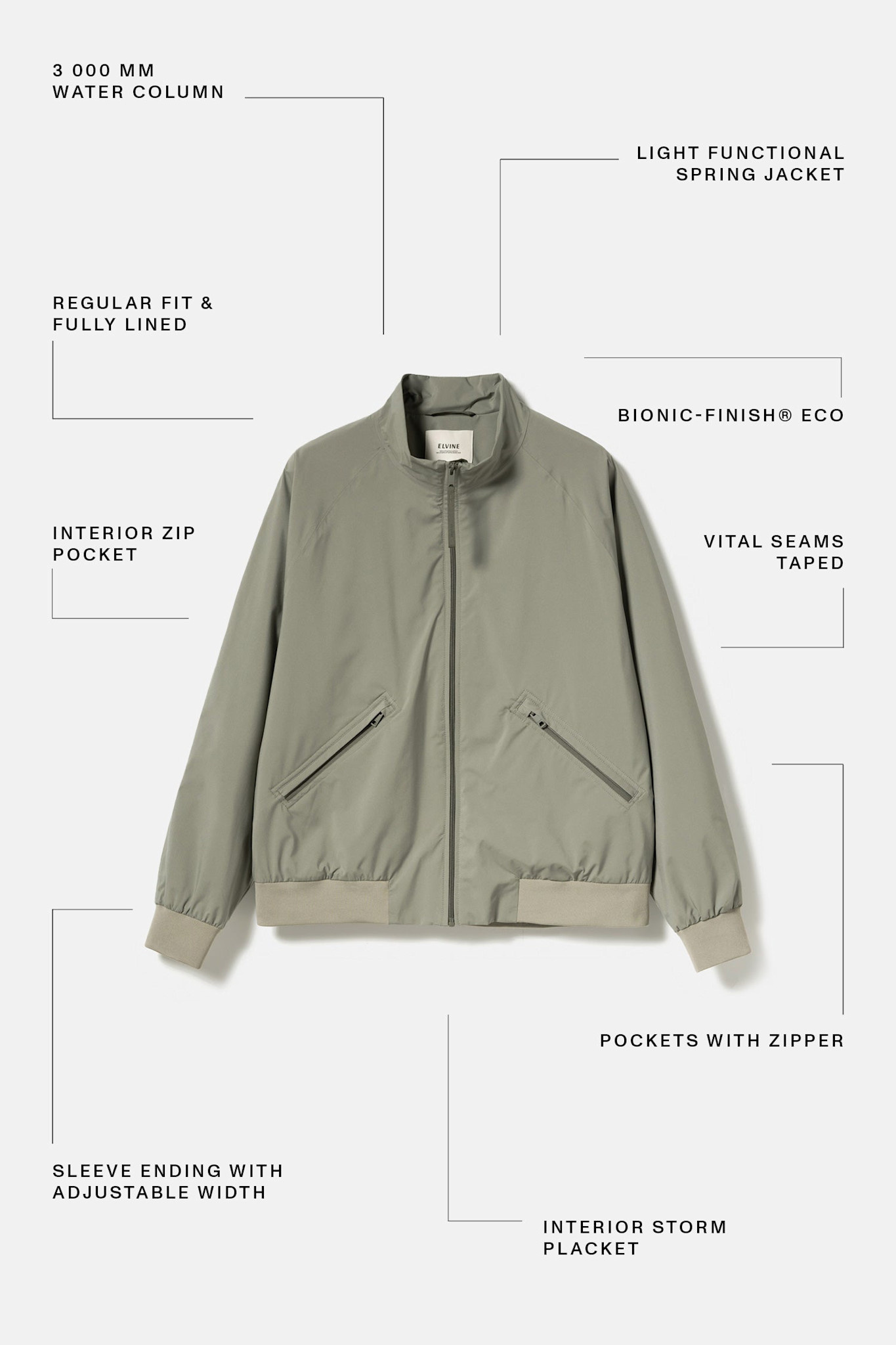 Elvine Elvine, Ejje, vetiver, XL