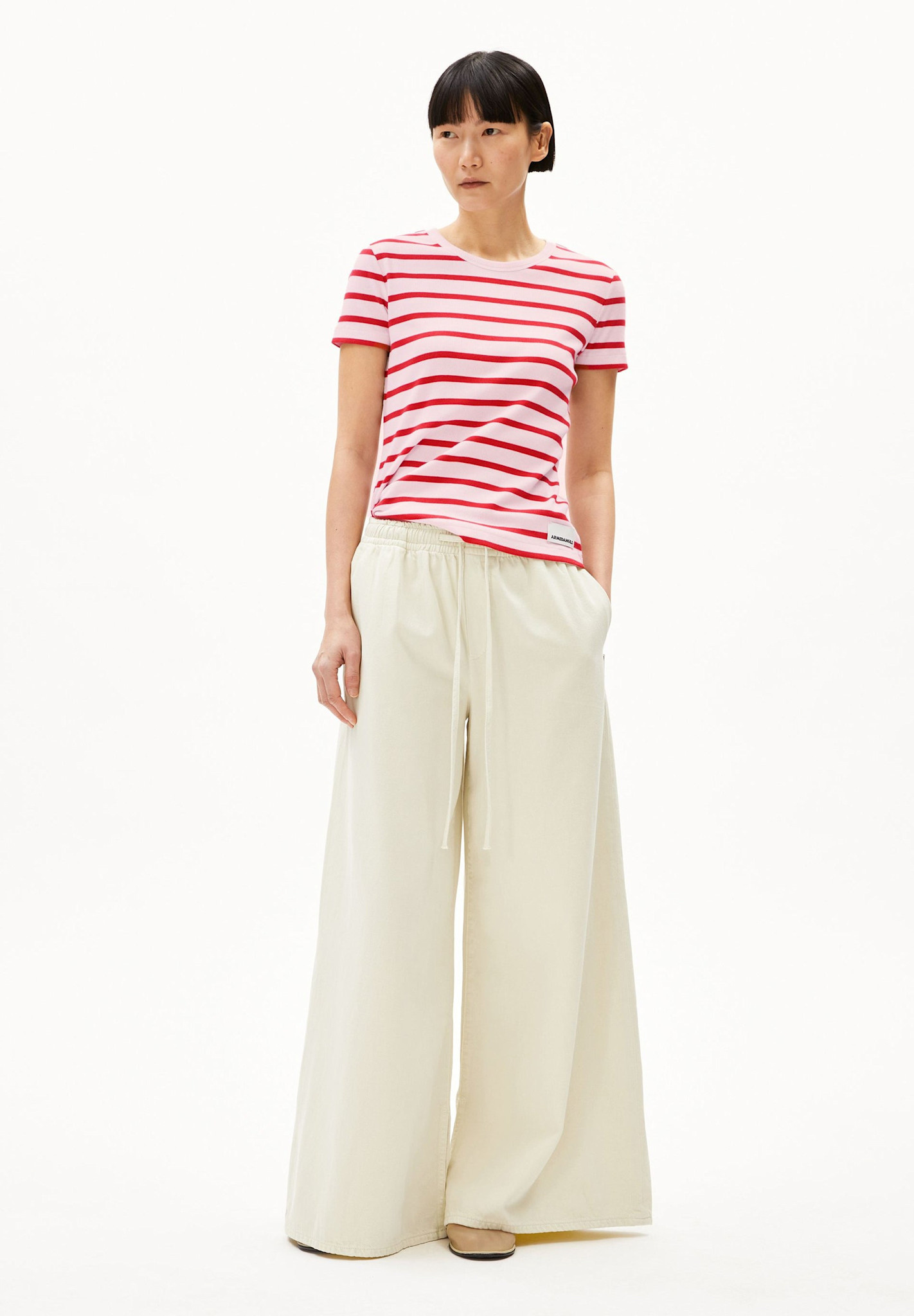 Armedangels Armedangels, Kardaa Stripes, pink mist-mars red, L