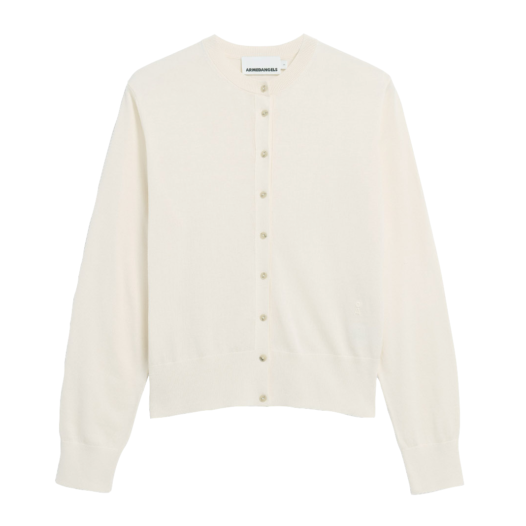 Armedangels Armedangels, Fine Knit Cardigan, oatmilk, L
